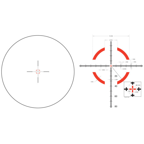 TRIJICON CREDO HX 1-6X24 FFP MOA RED